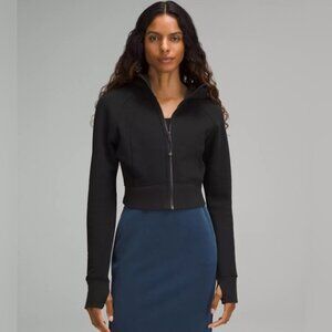 lululemon athletica Black Cropped Full-Zip Hoodie